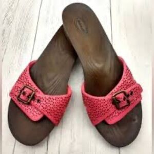 Dr.Scholls pink Slides sz. 8